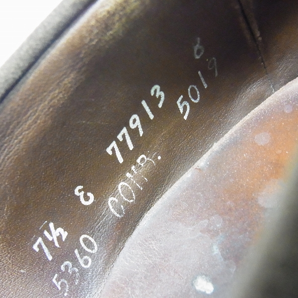 実際に弊社で買取させて頂いたAllen Edmonds/アレンエドモンズ スエード コインローファー 7.5Eの画像 5枚目