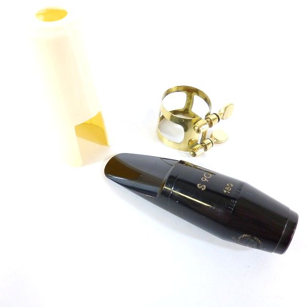 実際に弊社で買取させて頂いたSELMER/セルマー ALTO S90 180 アルトサックス用マウスピース  メーカー詳細不明プラキャップ/リガチャー付き