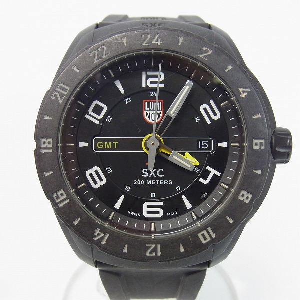 実際に弊社で買取させて頂いたLUMINOX ルミノックス 5020 SXC GMT SPACE CARBON Ref.5021 