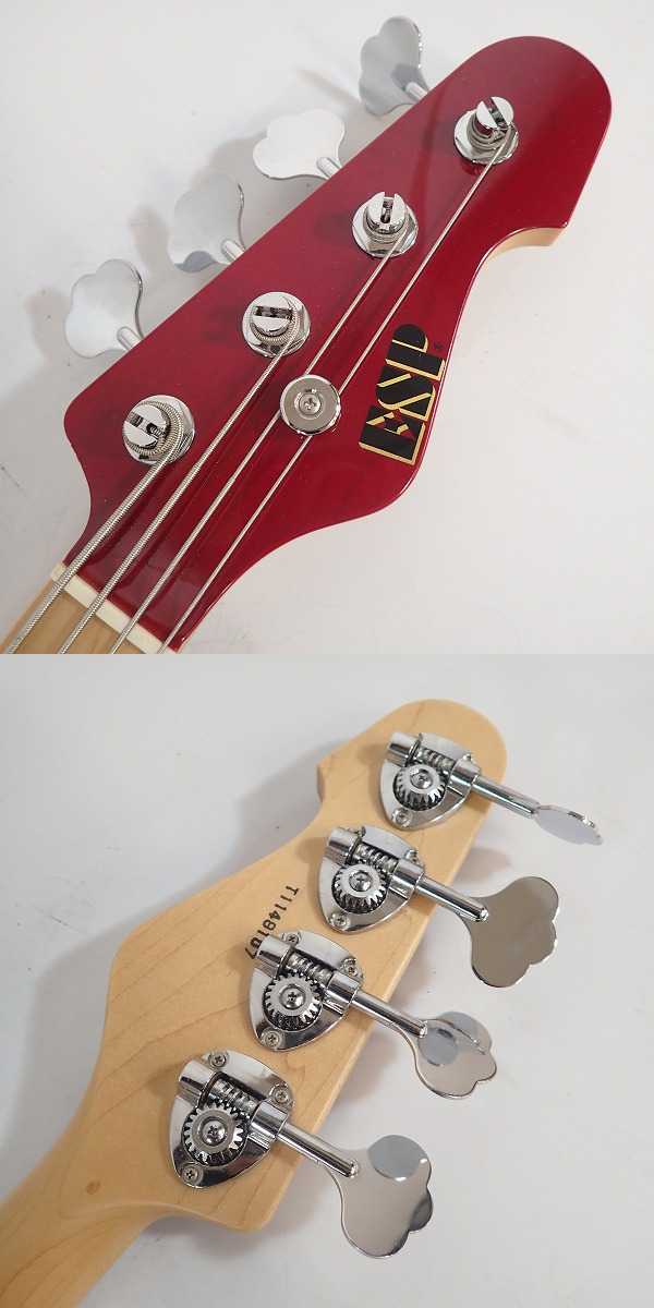 実際に弊社で買取させて頂いた★【カスタムオーダー品】ESP/イーエスピー エレキベース MCK-830CTM ハードケース付の画像 1枚目