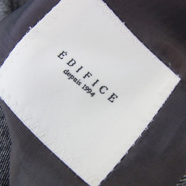 実際に弊社で買取させて頂いたEDIFICE/エディフィス 2Bウールスーツセットアップ/上50下48の画像 2枚目