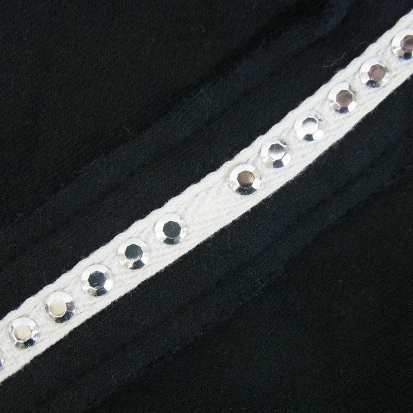 実際に弊社で買取させて頂いたHYDROGEN SPORTS WEAR/ハイドロゲン スポーツウェア スカル スタッズ パーカー/プルオーバー/Lの画像 5枚目