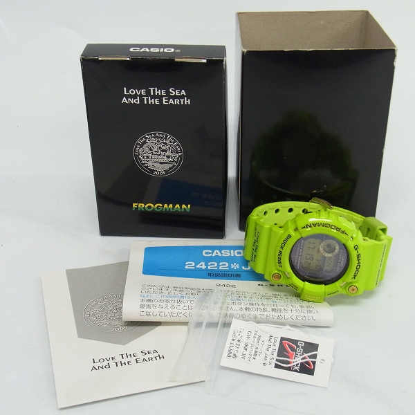 実際に弊社で買取させて頂いたG-SHOCK/Gショック FROGMAN/フロッグマン 雨蛙/アマガエル GW-200F-3JRの画像 5枚目