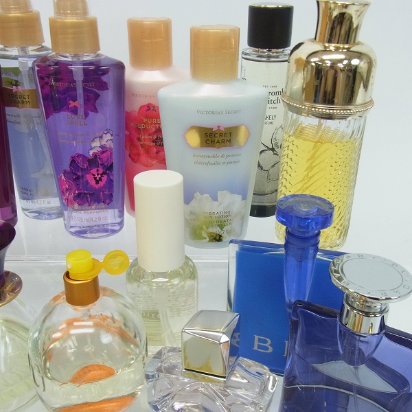 実際に弊社で買取させて頂いたBVLGARI、LOVE SPELL、MARC JACOBS 他　香水、ボディーローション、フレグランスミスト　20点以上セットの画像 4枚目