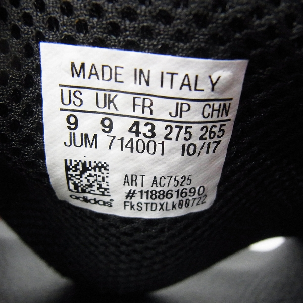 実際に弊社で買取させて頂いた【未使用】Y-3 YOHJI YAMAMOTO ヨウジヤマモト ADILETTE サンダル AC7525/27.5の画像 5枚目