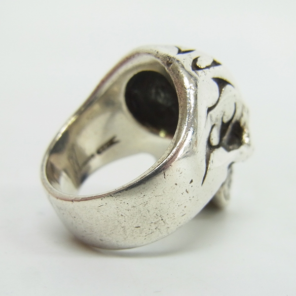 実際に弊社で買取させて頂いたCRAZY PIG/クレイジーピッグ トライバルスカルリング/18号の画像 2枚目