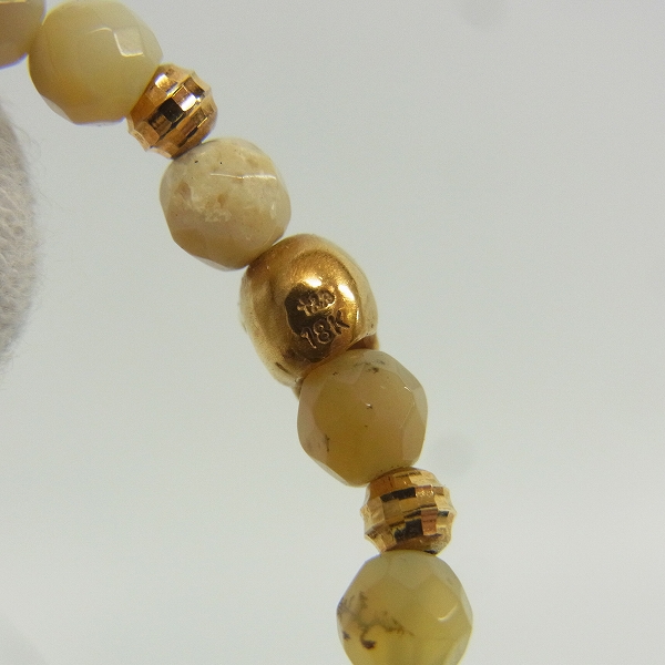 実際に弊社で買取させて頂いた【ギャラ付き】LoreeRodkin/ローリーロドキン 18K タイニースカルビーズブレスレット B14S1-004AOの画像 3枚目