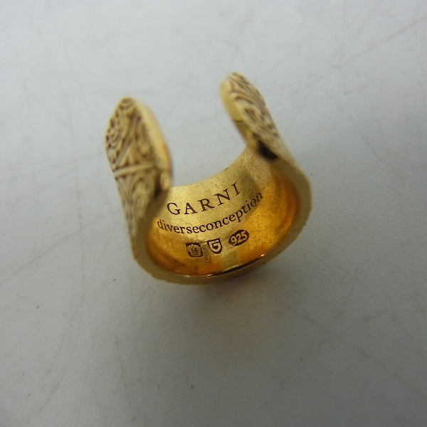 実際に弊社で買取させて頂いたGARNI/ガルニ V.P Ear Cuff イヤーカフ ゴールド SV925の画像 4枚目