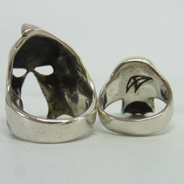 実際に弊社で買取させて頂いたCRAZY PIG/クレイジーピッグ GALLOWS/ギャロウズ スカル リング/20号の画像 2枚目