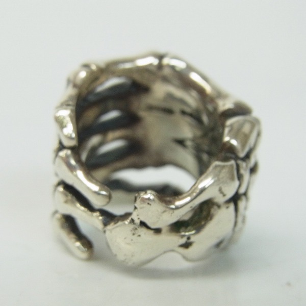 実際に弊社で買取させて頂いたCRAZY PIG/クレイジーピッグ BONE HAND/ボーンハンド リング 8.5号の画像 3枚目