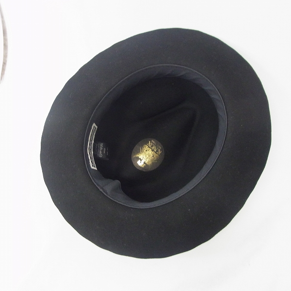 実際に弊社で買取させて頂いたCA4LA/カシラ KNOX/ノックス ウール 100% 中折ハット ブラックの画像 4枚目