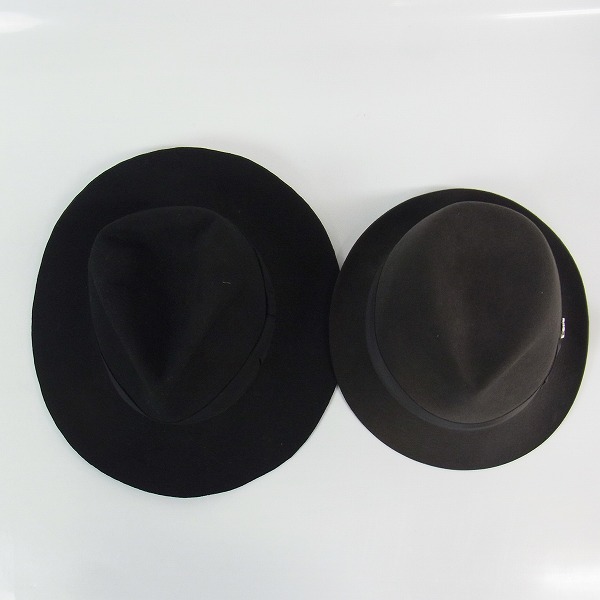 実際に弊社で買取させて頂いたLITHIUM HOMME/リチウムオム/PHILIP TREACY/フィリップ トレイシー ハット 60/L 2点セットの画像 1枚目