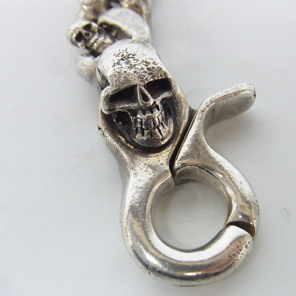 実際に弊社で買取させて頂いた[ギャラ付]STANLEY GUESS/スタンリーゲス 2クリップ ファンシースカルリンク ウォレットチェーンの画像 1枚目