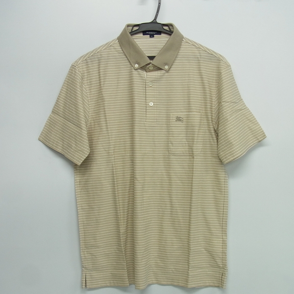 実際に弊社で買取させて頂いたBURBERRY LONDON/バーバリーロンドン ゴルフウェア ボタンダウン ポロシャツ ベージュ L