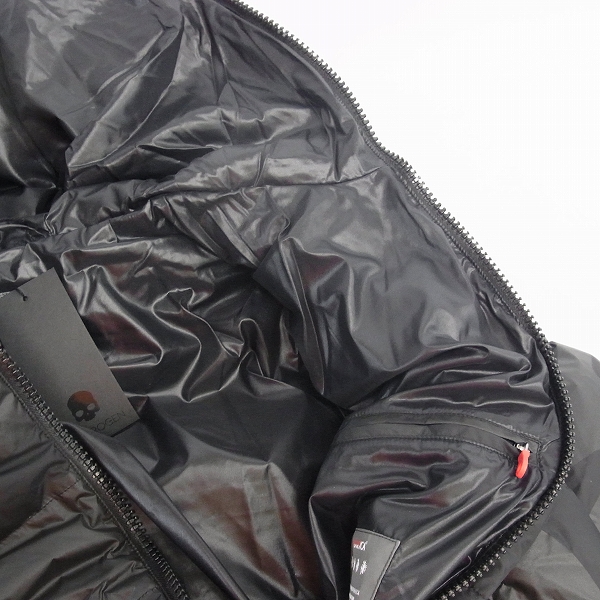 実際に弊社で買取させて頂いたHYDROGEN×DUVETICA/ハイドロゲン×デュベティカ ブラックカモ ダウンジャケット 21D004/50の画像 6枚目