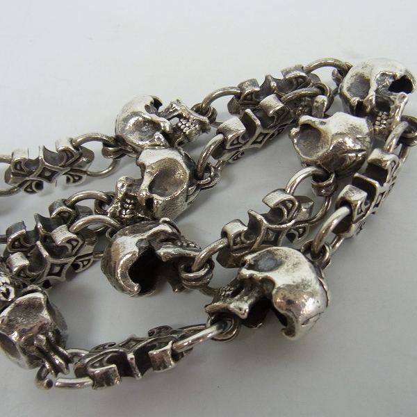 実際に弊社で買取させて頂いたCRAZY PIG/クレイジーピッグ SKULL FOR SKULL ウォレットチェーンの画像 3枚目