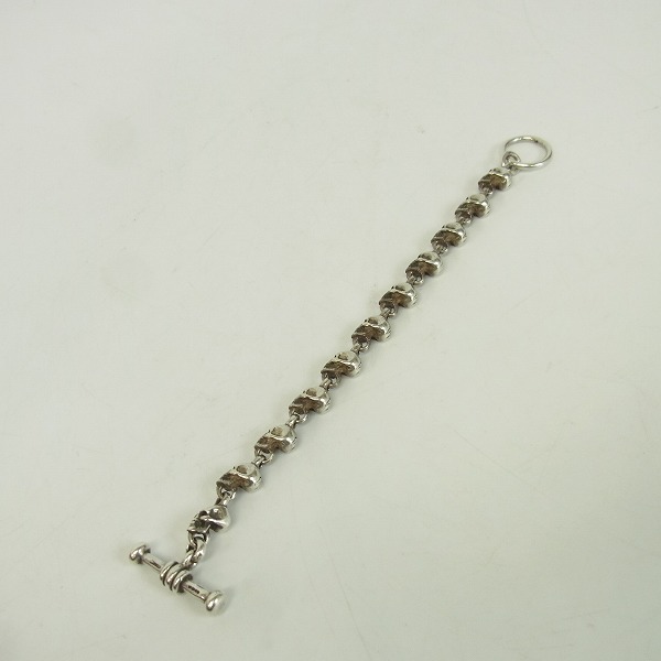 実際に弊社で買取させて頂いたCRAZY PIG/クレイジーピッグ スカルリンク ブレスレット/11リンクの画像 6枚目