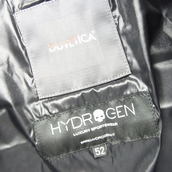 実際に弊社で買取させて頂いた【未使用】HYDROGEN×DUVETICA/ハイドロゲン×デュベティカ リフレクター ダウンジャケット 21D000/52の画像 2枚目