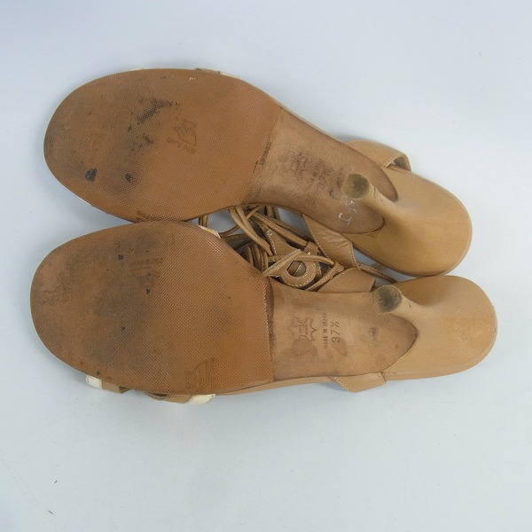 実際に弊社で買取させて頂いたJIMMY CHOO/ジミーチュウ レースアップオープントゥパンプス/37.5の画像 2枚目