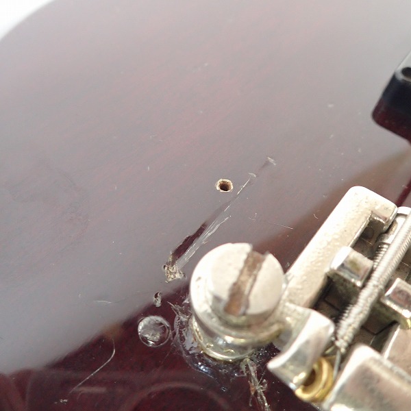 実際に弊社で買取させて頂いた★【型式詳細不明/難有】GRECO/グレコ 1985年製 SGタイプ エレキベース O切ロゴ ソフトケース付きの画像 9枚目