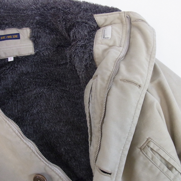 実際に弊社で買取させて頂いたBLUE BLUE/ブルーブルー デッキジャケット ベージュ/2の画像 4枚目