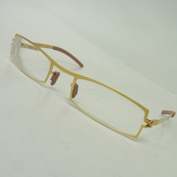実際に弊社で買取させて頂いたMYKITA/マイキータ 度入り メガネフレーム AMI マットゴールド　