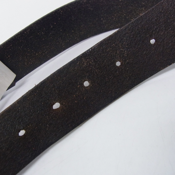 実際に弊社で買取させて頂いたARMANI EXCHANGE/アルマーニエクスチェンジ ロゴ  レザーベルト/30の画像 6枚目