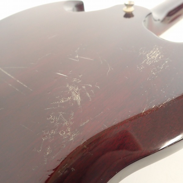 実際に弊社で買取させて頂いた★【型式詳細不明/難有】GRECO/グレコ 1985年製 SGタイプ エレキベース O切ロゴ ソフトケース付きの画像 8枚目