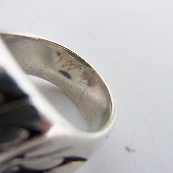 実際に弊社で買取させて頂いたCRAZY PIG/クレイジーピッグ トライバルスカルリング/18号の画像 6枚目