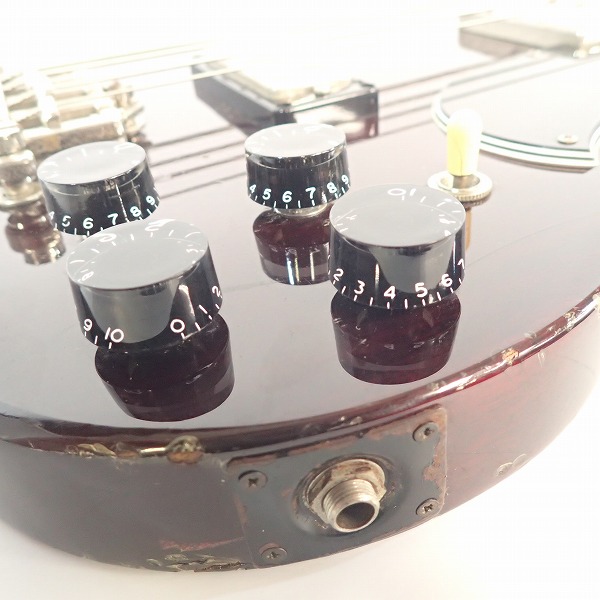 実際に弊社で買取させて頂いた★【型式詳細不明/難有】GRECO/グレコ 1985年製 SGタイプ エレキベース O切ロゴ ソフトケース付きの画像 5枚目