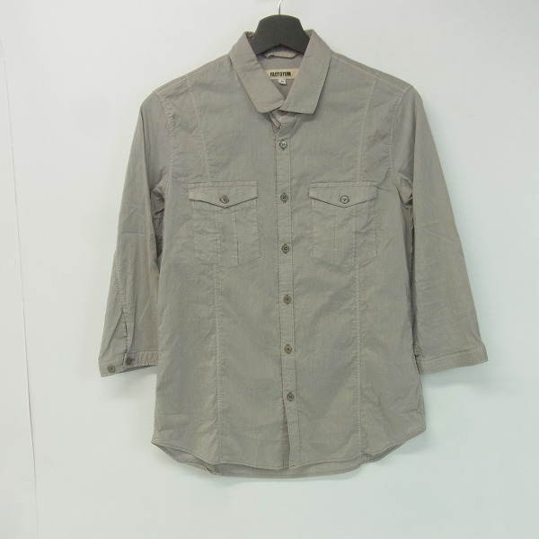実際に弊社で買取させて頂いたFACTOTUM/ファクトタム 製品染め コットンシルク 7分袖シャツ 01060618/44