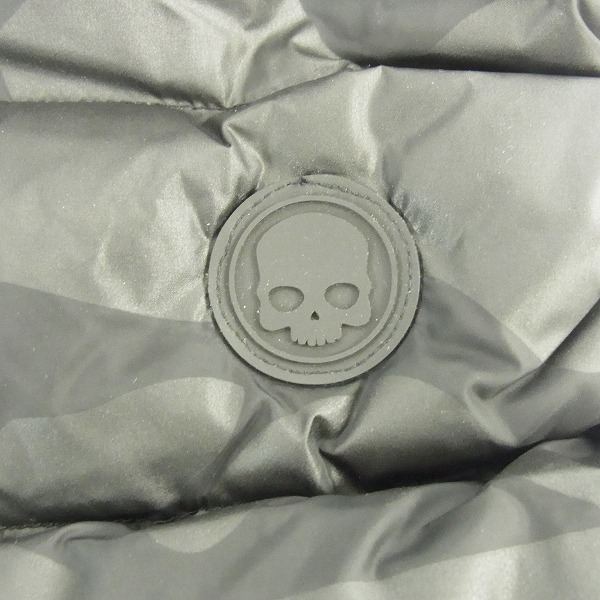 実際に弊社で買取させて頂いた【未使用】HYDROGEN×DUVETICA/ハイドロゲン×デュベティカ   ブラックカモ ダウンベスト 21D002/50の画像 2枚目