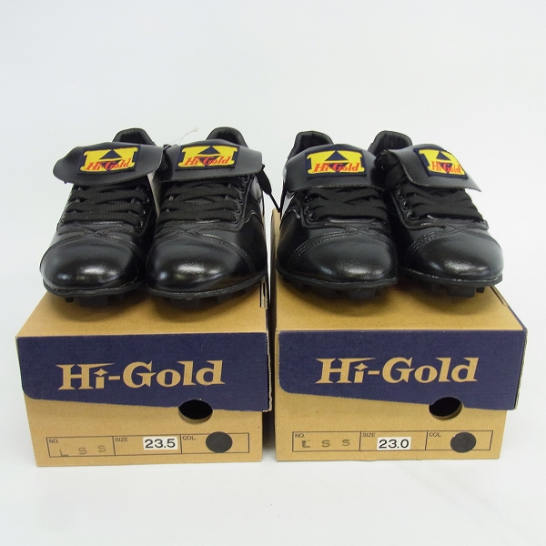 実際に弊社で買取させて頂いた【未使用】HI-GOLD/ハイゴールド LSS 野球/少年用 ポイントスパイクシューズ 23/23.5 /2点セット