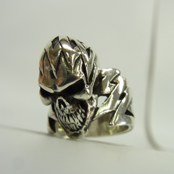 実際に弊社で買取させて頂いたCRAZY PIG/クレイジーピッグ ZAP SKULL/ザップスカルリング 14.5号