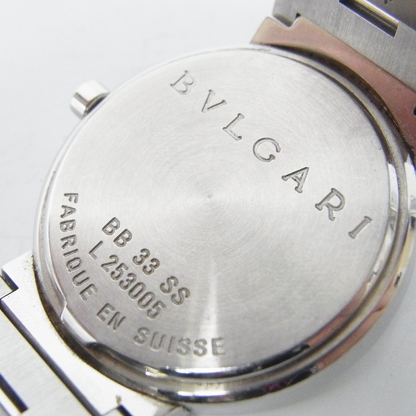 実際に弊社で買取させて頂いたBVLGARI/ブルガリ ブルガリブルガリ クオーツ/デイト BB33SSの画像 3枚目