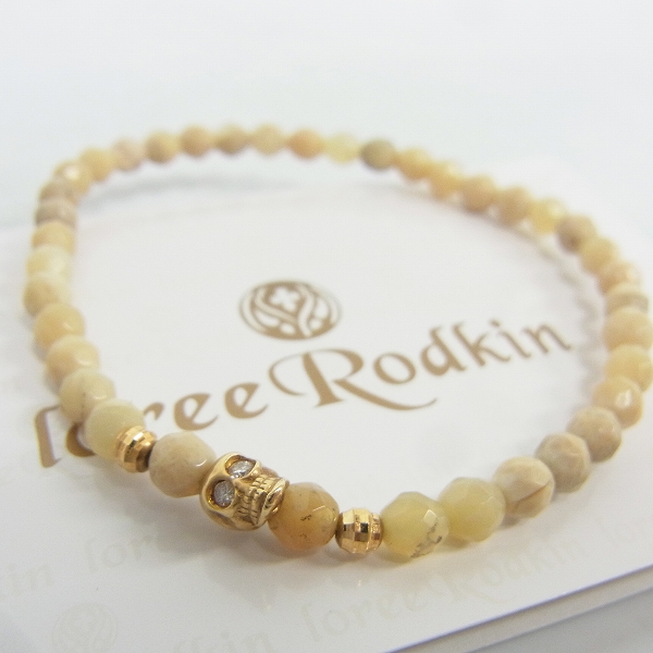 実際に弊社で買取させて頂いた【ギャラ付き】LoreeRodkin/ローリーロドキン 18K タイニースカルビーズブレスレット B14S1-004AO