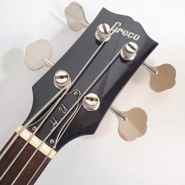実際に弊社で買取させて頂いた★【型式詳細不明/難有】GRECO/グレコ 1985年製 SGタイプ エレキベース O切ロゴ ソフトケース付きの画像 1枚目