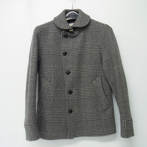 実際に弊社で買取させて頂いたEDIFICE/エディフィス グレンプレイドメルトンショールカラー ジャケット 12-011-300-1005-3-0 Size：44