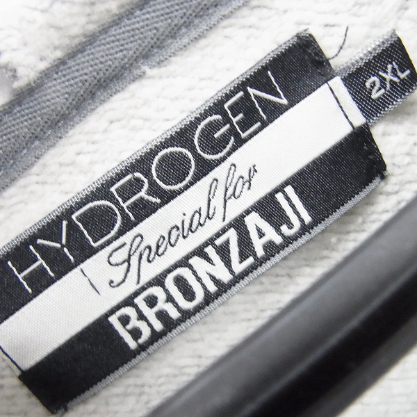実際に弊社で買取させて頂いたHYDROGEN BRONZAJI/ハイドロゲン ブロンザージ ジップアップパーカー 2XLの画像 2枚目