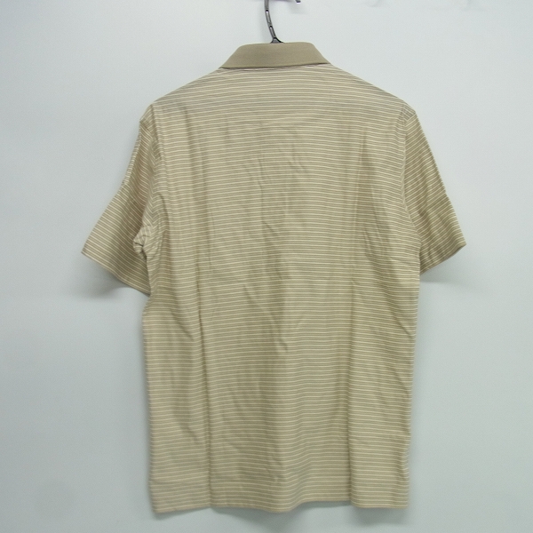実際に弊社で買取させて頂いたBURBERRY LONDON/バーバリーロンドン ゴルフウェア ボタンダウン ポロシャツ ベージュ Lの画像 1枚目