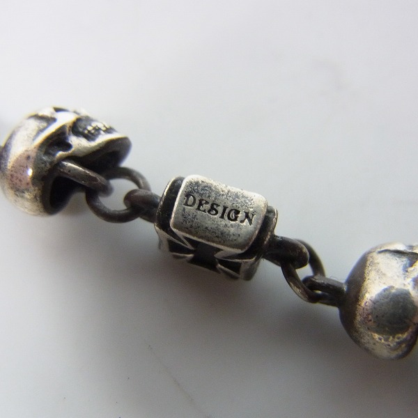 実際に弊社で買取させて頂いたDEAL DESIGN/ディールデザイン スカルズ＆クロスチェーンネックレスの画像 3枚目