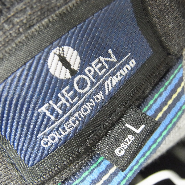 実際に弊社で買取させて頂いたmizuno/ミズノ ゴルフウェア 半袖ポロシャツ THE OPEN 3229-5A27 Lサイズ 2点セットの画像 2枚目