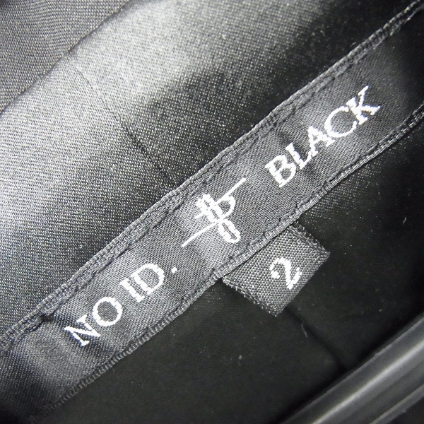 実際に弊社で買取させて頂いた【未使用】NOID./ノーアイディー コーティング加工/スウェードレザー/フーデッドジャケット 437030-497L/2の画像 2枚目