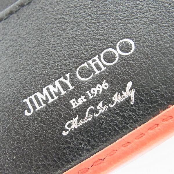 実際に弊社で買取させて頂いたJIMMY CHOO/ジミーチュウ ALBANY/アルバニー スタースタッズ 2つ折り財布/ウォレットの画像 6枚目