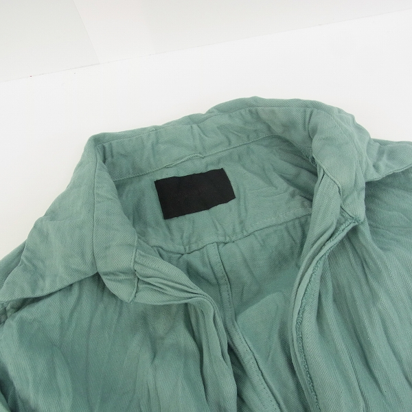 実際に弊社で買取させて頂いたjunhashimoto/ジュンハシモト シワ加工 ホック留め コットンシャツ ライトブルー/2の画像 4枚目