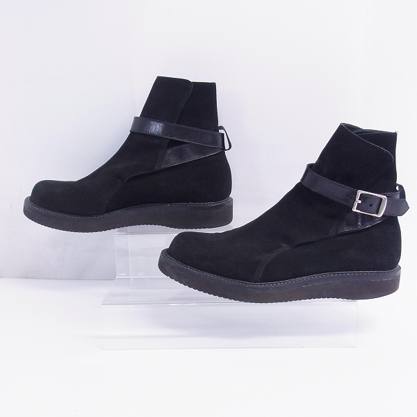 実際に弊社で買取させて頂いたJOHN LAWRENCE SULLIVAN/ジョンローレンスサリバン レザーハイカット/ベルクロ ブーツ/ドレスシューズ 8の画像 3枚目