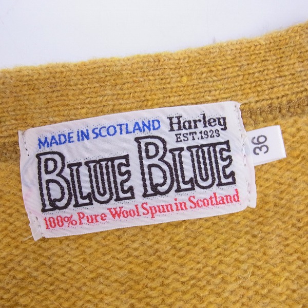 実際に弊社で買取させて頂いたBLUEBLUE/ブルーブルー 長袖 カーディガン 36の画像 2枚目