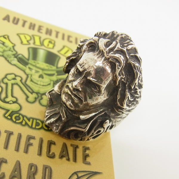 実際に弊社で買取させて頂いた【ギャラ付】CRAZY PIG DESIGNS/クレイジーピッグ ベートーベンリング 