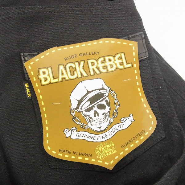 実際に弊社で買取させて頂いた【未使用】RUDE GALLERY/ルードギャラリー Black Rebel　デニムパンツ/W28/L32の画像 6枚目