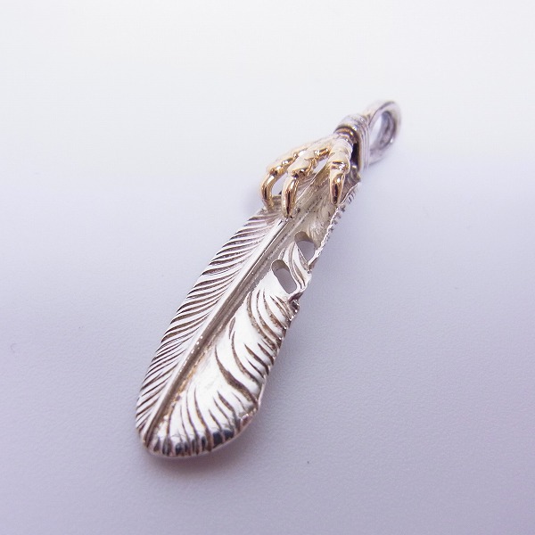 実際に弊社で買取させて頂いたARIZONA FREEDOM/アリゾナフリーダム NO.117 18K 金爪 イーグルクロー フェザー 右向き